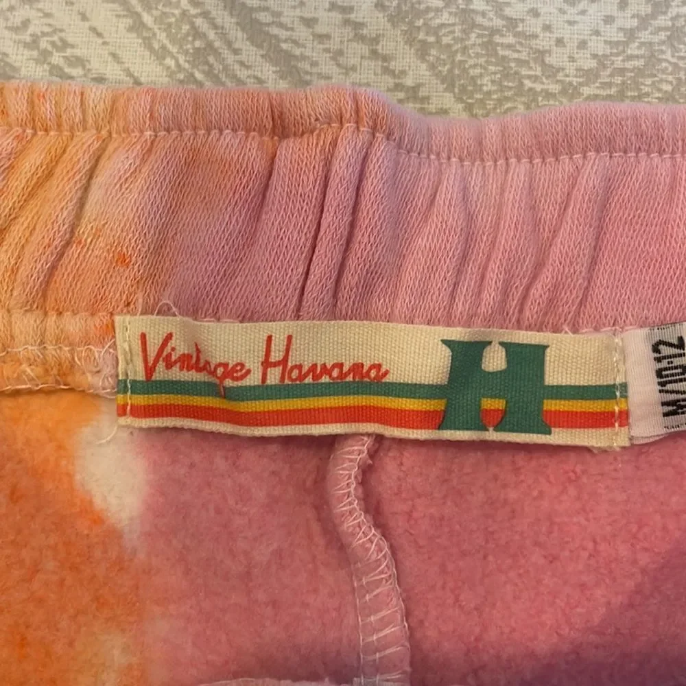Vintage Havana Girls Rainbow Tie Dye Sweat Shorts